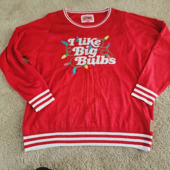 Tipsy Elves  'I Like Big Bulbs' Holiday Sweater - Picture 1 of 10
